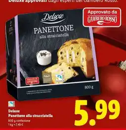 Lidl Deluxe Panettone alla stracciatella offerta