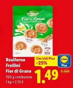 Lidl Realforno Frollini Fior di Grano offerta