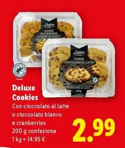 Lidl Deluxe Cookies offerta