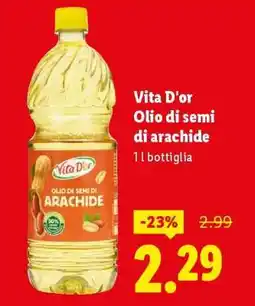 Lidl Vita D'or Olio di semi di arachide offerta