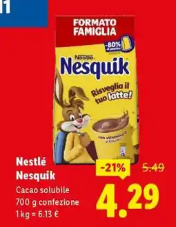 Lidl Nestlé Nesquik offerta