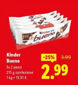 Lidl Kinder Bueno offerta