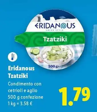 Lidl Eridanous Tzatziki offerta