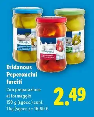 Lidl Eridanous Peperoncini farciti offerta