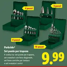 Lidl PARKSIDE Set punte per trapano offerta