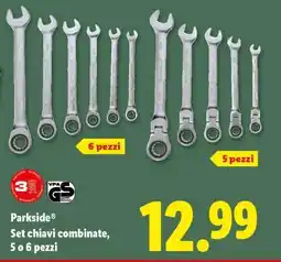 Lidl Parkside Set chiavi combinate offerta
