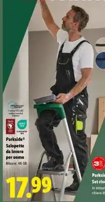 Lidl PARKSIDE Salopette da lavoro per uomo offerta