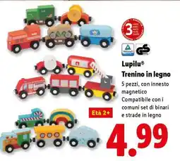 Lidl Lupilu Trenino in legno offerta