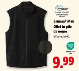Lidl Esmara Men Gilet in pile da uomo offerta