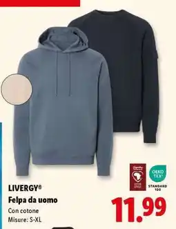 Lidl LIVERGY Felpa da uomo offerta