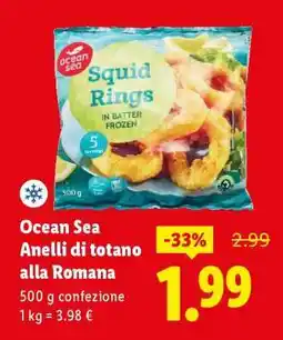 Lidl Ocean Sea Anelli di totano alla romana offerta