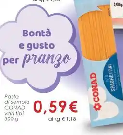 Conad Pasta di semola CONAD offerta