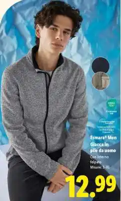 Lidl Esmara Men Giacca in pile da uomo offerta