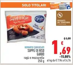Conad SUPPLÌ DI RISO GARBO offerta