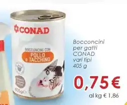 Conad Bocconcini per gatti CONAD offerta