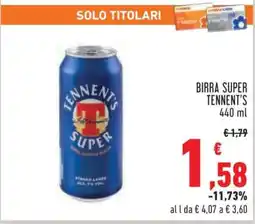 Conad Birra Super Tennent's offerta