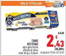 Conad Tonno Nostromo offerta