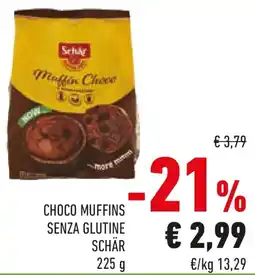 Conad Choco muffins senza glutine SCHÄR offerta