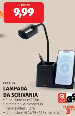 ALDI CASALUX lampada da scrivania offerta
