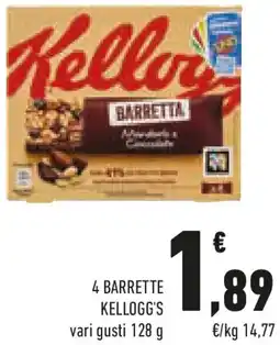 Conad 4 barrette KELLOGG'S offerta