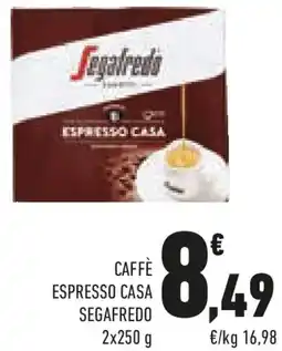 Conad Caffè espresso casa SEGAFREDO offerta
