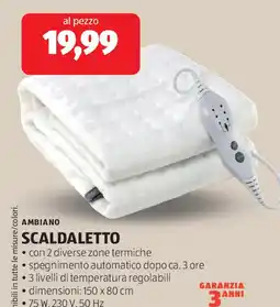 ALDI AMBIANO scaldaletto offerta