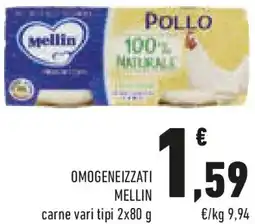 Conad Omogeneizzati MELLIN offerta