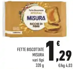 Conad Fette biscottate MISURA offerta