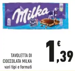 Conad Tavoletta di cioccolata MILKA offerta
