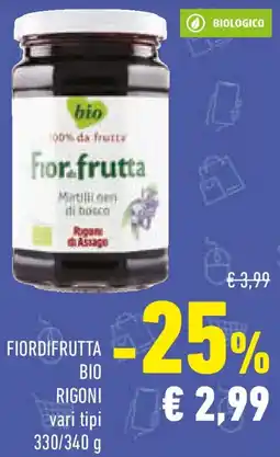 Conad Fiordifrutta bio rigoni offerta