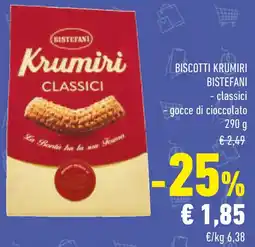 Conad Biscotti krumiri BISTEFANI offerta