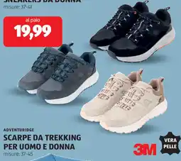 ALDI ADVENTURIDGE scarpe da trekking per uomo e donna offerta