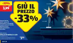 ALDI HOME CREATION Stella di natale a led offerta