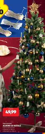 ALDI HOME CREATION Albero di natale senza decorazioni altezza: ca. offerta