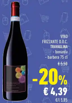 Conad Vino frizzante d.o.c. travaglina offerta