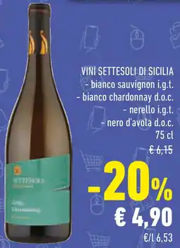 Conad Vini settesoli di sicilia offerta