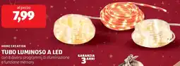 ALDI HOME CREATION Tubo luminoso a led offerta