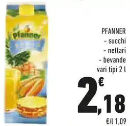 Conad PFANNER succhi nettari bevande offerta