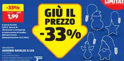 ALDI HOME CREATION addobbi natalizi a led offerta