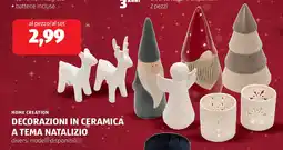 ALDI HOME CREATION Decorazioni in ceramica a tema natalizio offerta