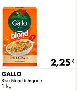 Iper Tosano GALLO Riso Blond integrale offerta