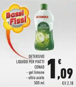 Conad Detersivo liquido per piatti CONAD offerta