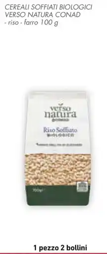 Conad Cereali soffiati biologici VERSO NATURA CONAD offerta