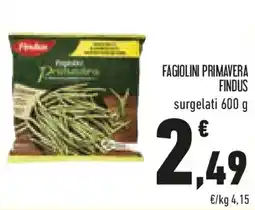 Conad Fagiolini primavera FINDUS offerta