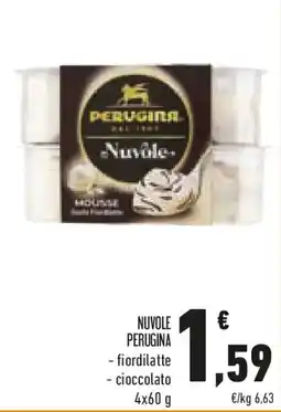 Conad NUVOLE PERUGINA - fiordilatte - cioccolato offerta