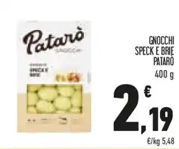 Conad Gnocchi speck e brie PATARO offerta