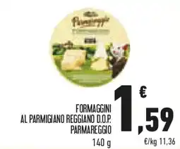 Conad Formaggini al parmigiano reggiano d.o.p. parmareggio offerta