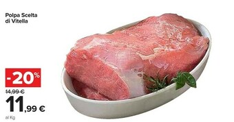 Carrefour Market Polpa scelta di vitella offerta