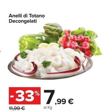 Carrefour Market Anelli di totano decongelati offerta