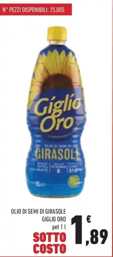 Conad Superstore Olio di semi di girasole GIGLIO ORO offerta